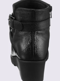 Bottines compensées cuir nappa de vache