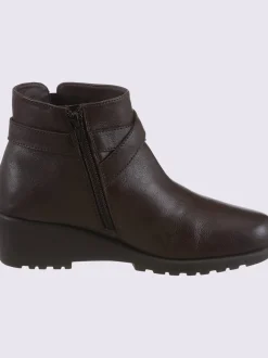 Bottines compensées cuir nappa de vache