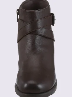 Bottines compensées cuir nappa de vache