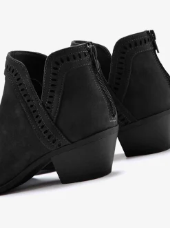Bottines cowboy bottines western avec découpe latérale tendance