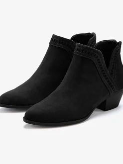 Bottines cowboy bottines western avec découpe latérale tendance
