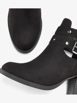 Bottines cowboy boucle décorative tendance
