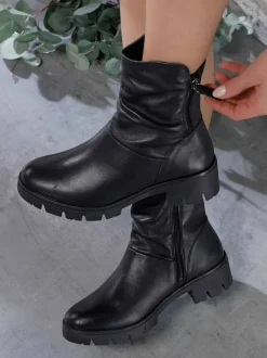 Bottines cuir nappa de vache