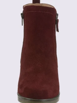 Bottines cuir velours de vache.
