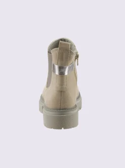 Bottines cuir velours de vache.