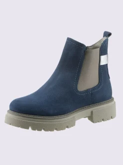 Bottines cuir velours de vache.