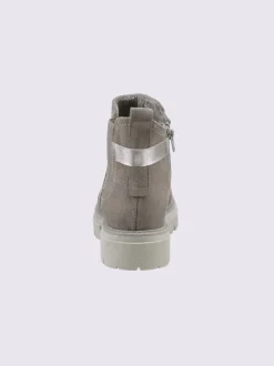 Bottines cuir velours de vache.