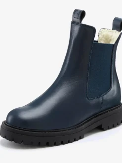 Bottines d'hiver en cuir de qualité avec doublure chaude toute douce