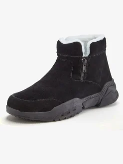 Bottines en cuir : bottines d'hiver particulièrement chaudes
