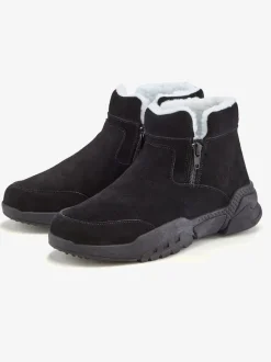Bottines en cuir : bottines d'hiver particulièrement chaudes