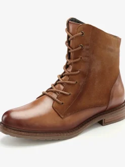 Bottines en cuir doux