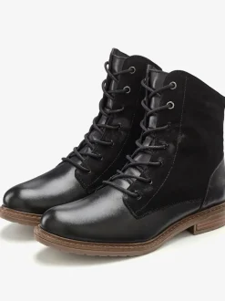 Bottines en cuir doux