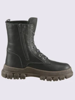Bottines à lacets cuir nappa de vache