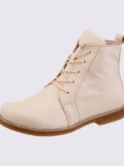 Bottines à lacets cuir nappa de vache