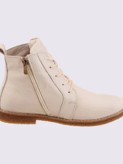 Bottines à lacets cuir nappa de vache