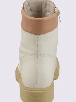 Bottines à lacets cuir nappa de vache