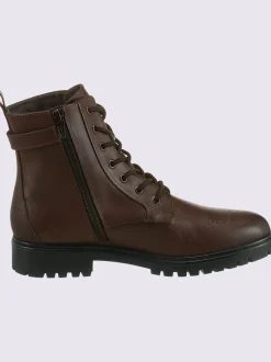 Bottines à lacets cuir nappa de vache