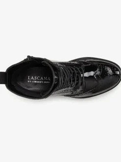 Bottines à lacets en cuir doux