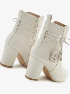 Bottines liens à nouer raffinés et élégants et laçage