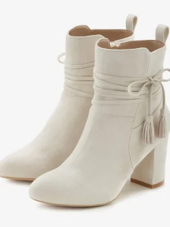 Bottines liens à nouer raffinés et élégants et laçage