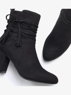 Bottines liens à nouer raffinés et élégants et laçage