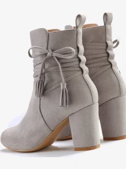 Bottines liens à nouer raffinés et élégants et laçage