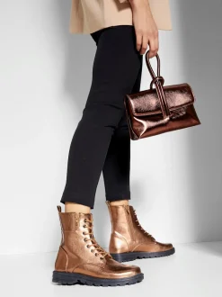 Bottines look métallisé tendance