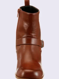 Bottines matière synthétique imitation nappa