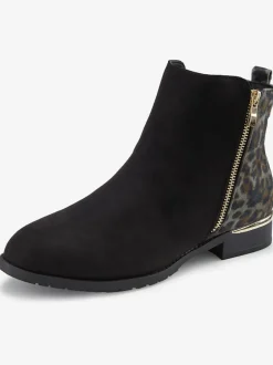 Bottines motif léopard imprimé tendance