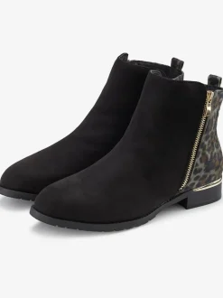 Bottines motif léopard imprimé tendance
