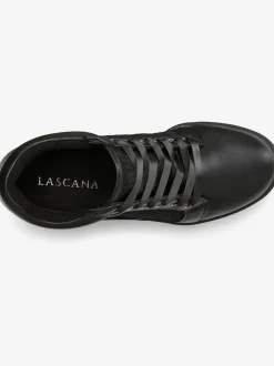Bottines sneakers élégantes avec empiècement en dentelle tendance, idéales comme chaussures de mariée