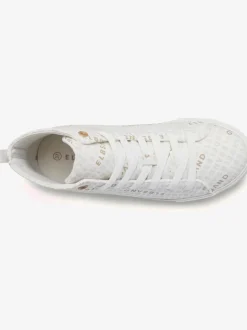 Bottines sneakers montantes avec logo imprimé tendance