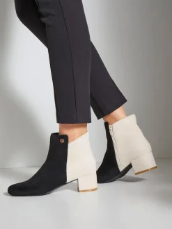 Bottines talon bottier confortable d'env. 4,5 cm