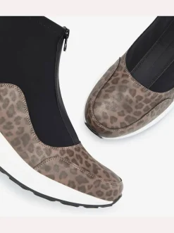 Bottines talon compensé intérieur raffiné