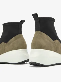Bottines talon compensé intérieur raffiné