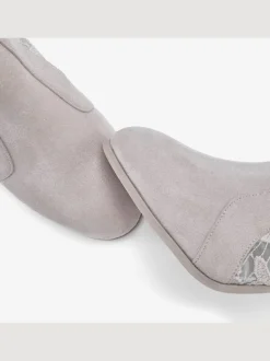 Bottines à talon haut bottines d'été avec superbe empiècement en dentelle féminin