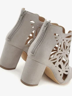 Bottines à talon haut bottines avec découpes féminines