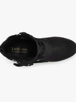 Bottines à talon haut empiècement en dentelle féminin et élégant