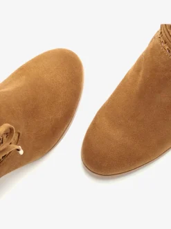 Bottines à talon haut empiècement en dentelle féminin et élégant