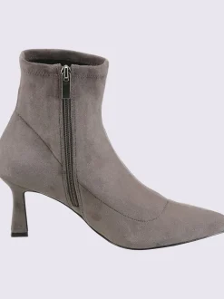 Bottines textile doux en synthétique velours