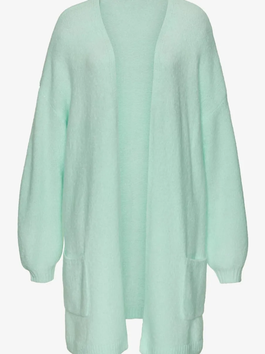 Cardigan ample en tricot doux avec bords-côtes confortables
