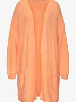 Cardigan ample en tricot doux avec bords-côtes confortables