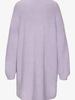 Cardigan ample en tricot doux avec bords-côtes confortables
