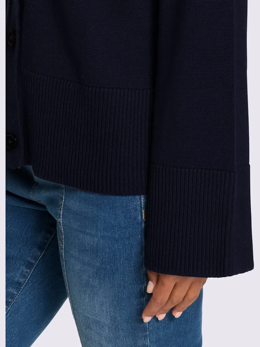 Cardigan en tricot doux col en V avec boutons