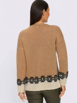 Cardigan motif jacquard tendance