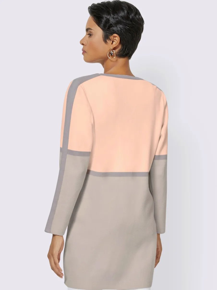 Cardigans avec rayures verticales et horizontales raffinées