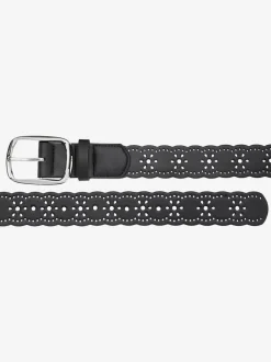 Ceinture aux hanches en imitation cuir avec motif ajouré tendance