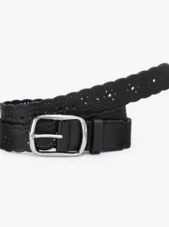 Ceinture aux hanches en imitation cuir avec motif ajouré tendance