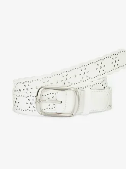 Ceinture aux hanches en imitation cuir avec motif ajouré tendance