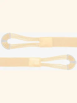 Ceinture avec boucle décorative à crochets avec détails couleur or